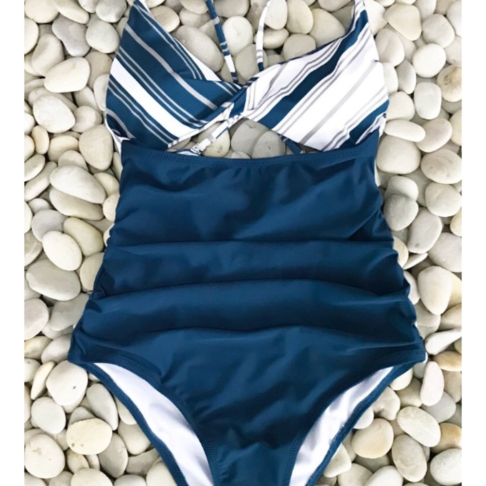 Sparkle In The Sun Cross One-piece Swimsuit